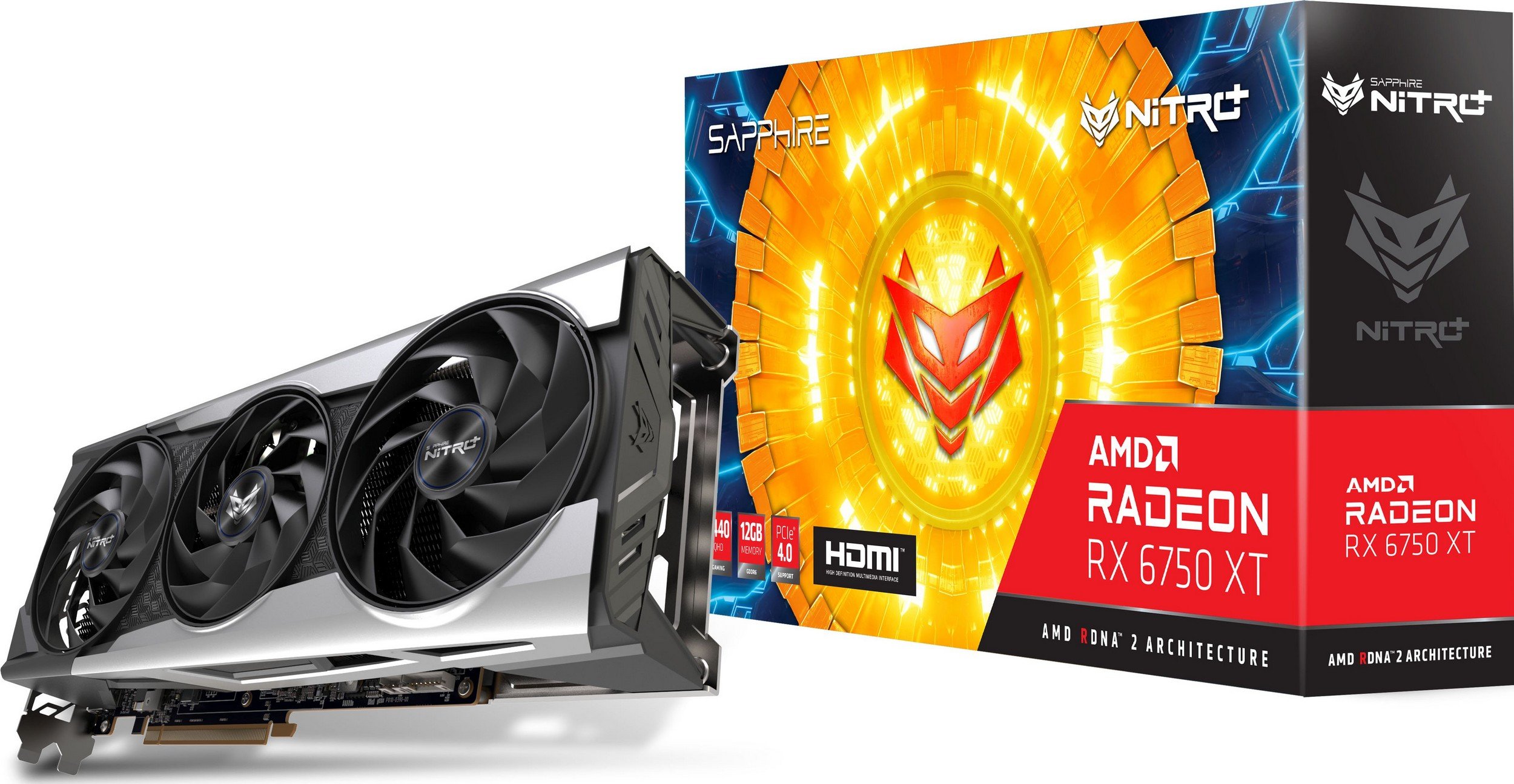 Видеокарта Sapphire PCI-E Radeon RX 6750 XT 12GB DDR6 NITRO+